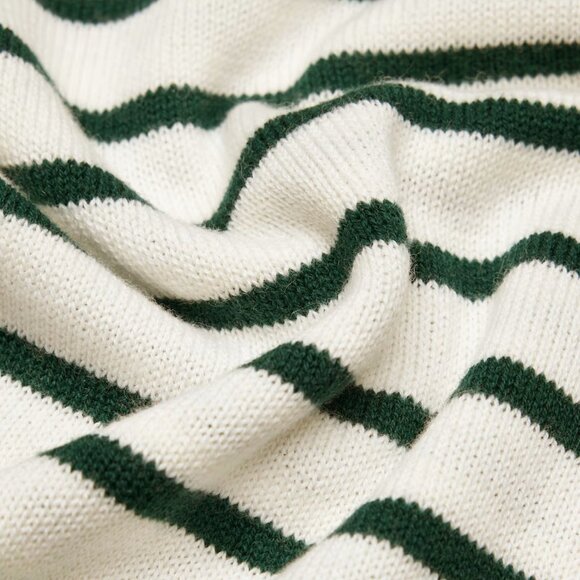 Aritzia - Wilfred - Clara Sweater - White and Blue Striped - Picture 4 of 7